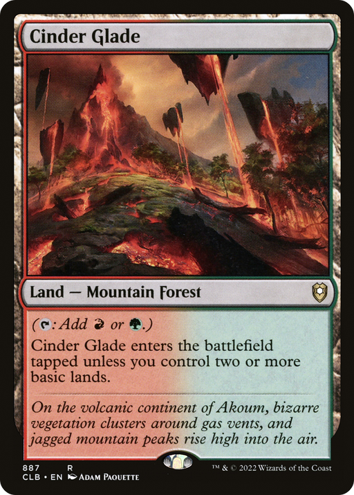 Cinder Glade (CLB-887) [Commander Legends: Battle for Baldur's Gate] MTG Single Wizards of the Coast