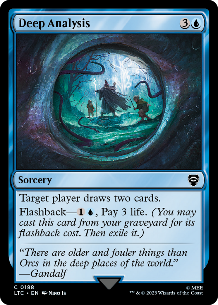 Deep Analysis (LTC-188) [Tales of Middle-earth Commander] MTG Single Wizards of the Coast