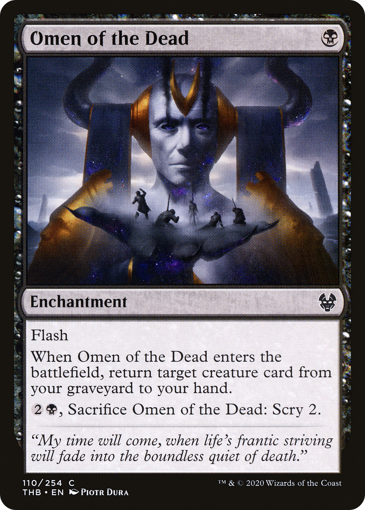 Omen of the Dead (THB-110) [Theros Beyond Death] Foil MTG Single Wizards of the Coast