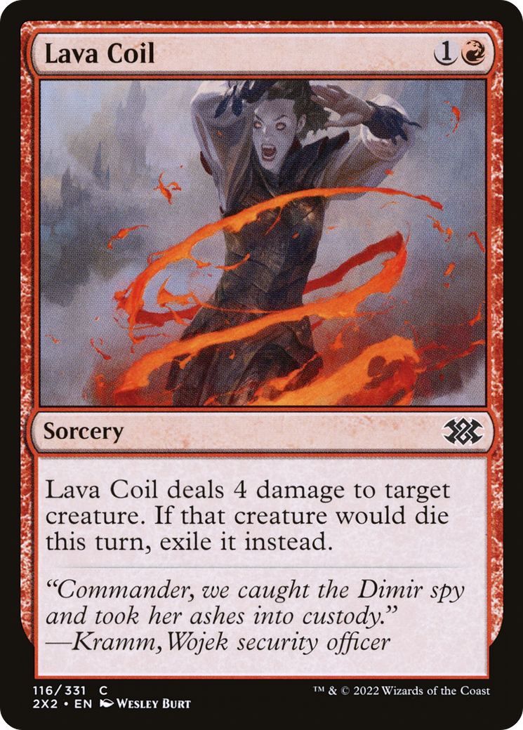 Lava Coil (2X2-116) [Double Masters 2022] Foil MTG Single Wizards of the Coast