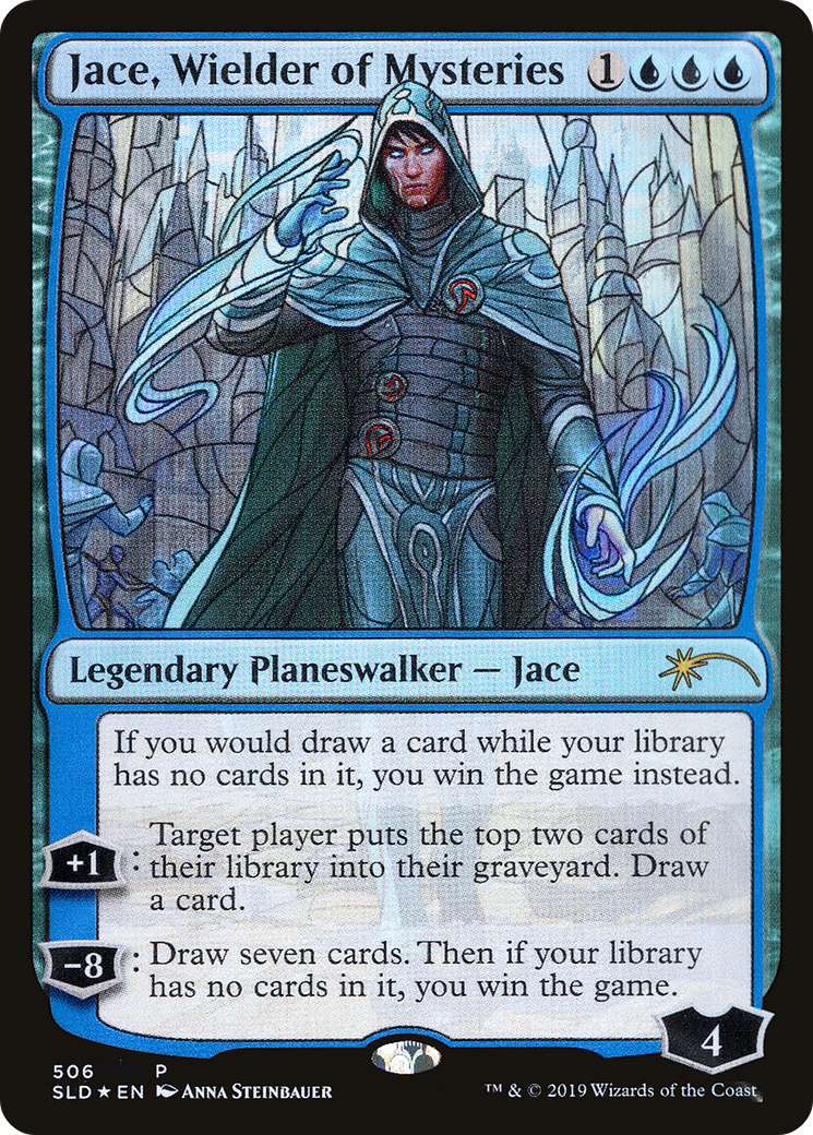 Jace, Wielder of Mysteries (Stained Glass) (SLD-506) [Secret Lair] Drop Foil MTG Single Wizards of the Coast