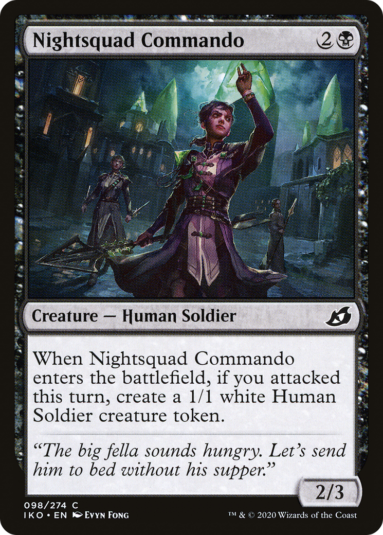 Nightsquad Commando (IKO-098) [Ikoria: Lair of Behemoths] MTG Single Wizards of the Coast