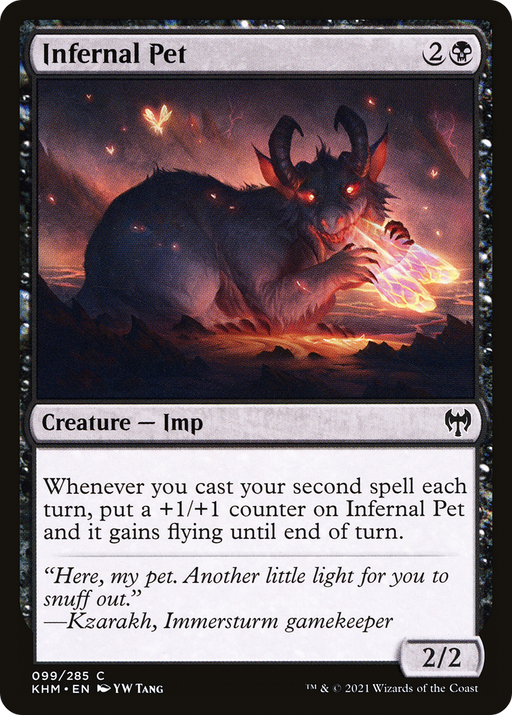 Infernal Pet (KHM-099) [Kaldheim] MTG Single Wizards of the Coast