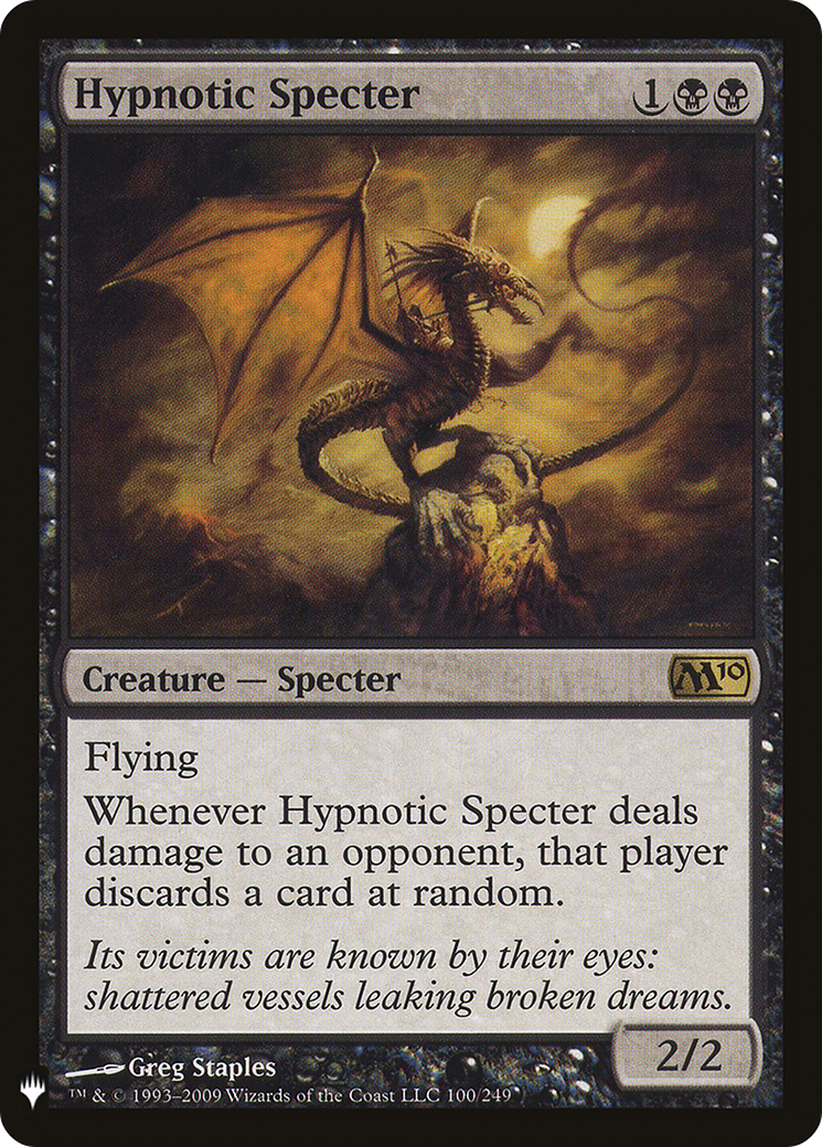 Hypnotic Specter (LIST-M10-100) [Mystery Booster] The List MTG Single Wizards of the Coast