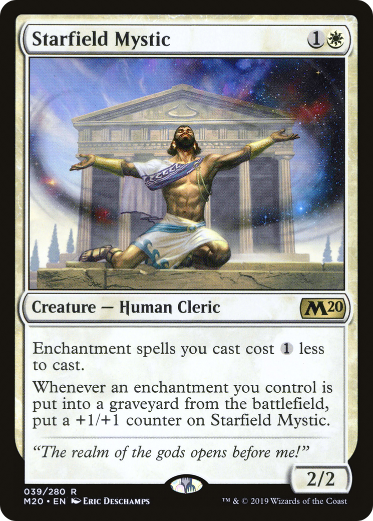Starfield Mystic (M20-039) [Core Set 2020] Foil MTG Single Wizards of the Coast