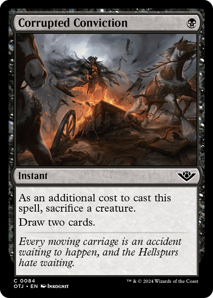 Corrupted Conviction (OTJ-084) [Outlaws of Thunder Junction] Foil MTG Single Wizards of the Coast