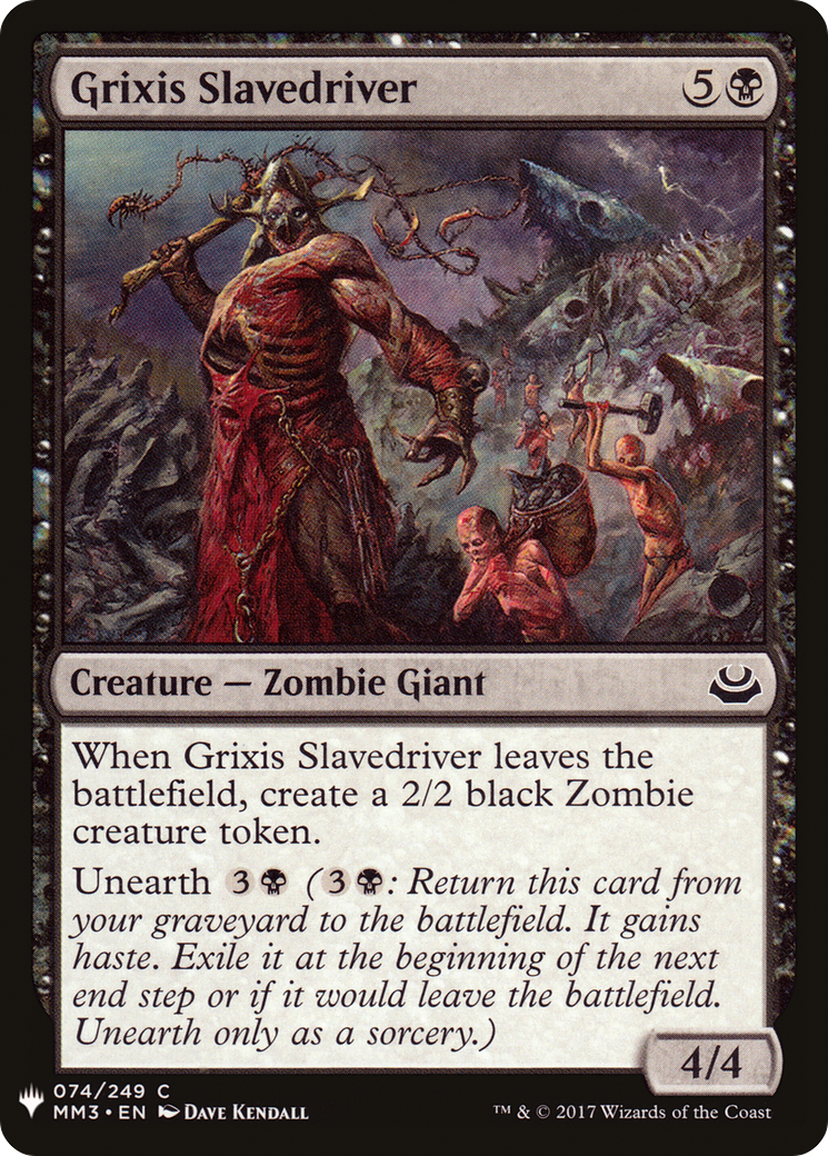 Grixis Slavedriver (LIST-074) [Mystery Booster] The List MTG Single Wizards of the Coast