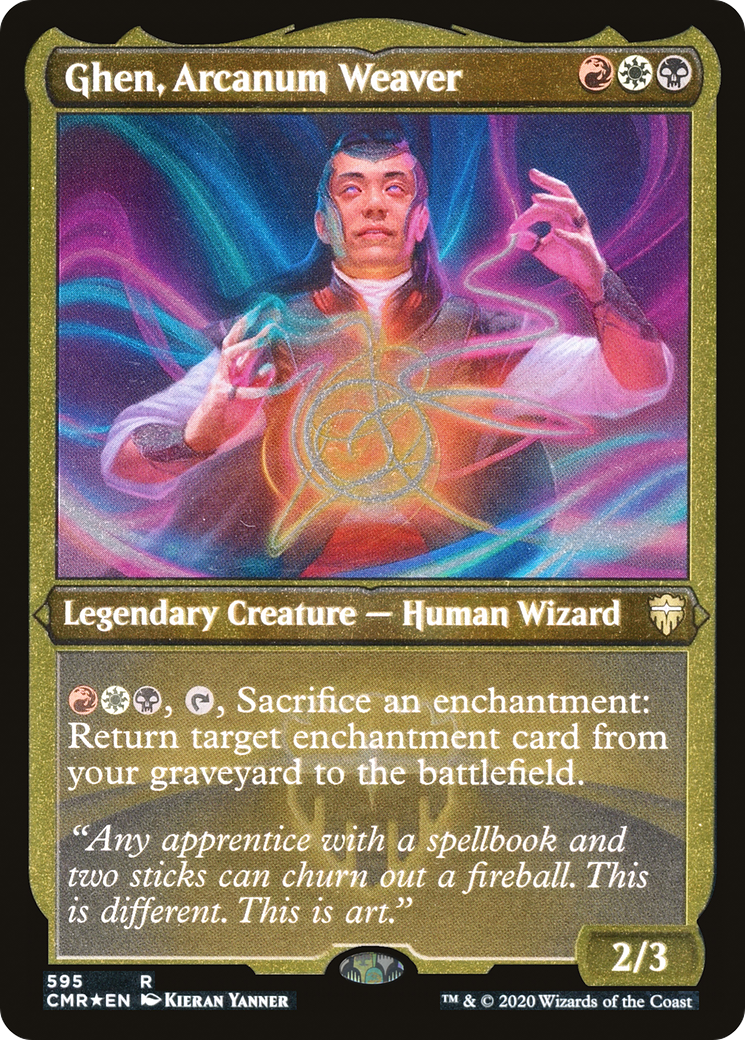 Ghen, Arcanum Weaver (CMR-595) [Commander Legends] Etched Foil MTG Single Wizards of the Coast