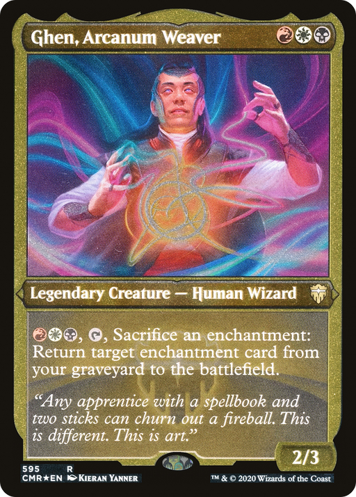 Ghen, Arcanum Weaver (CMR-595) [Commander Legends] Etched Foil MTG Single Wizards of the Coast