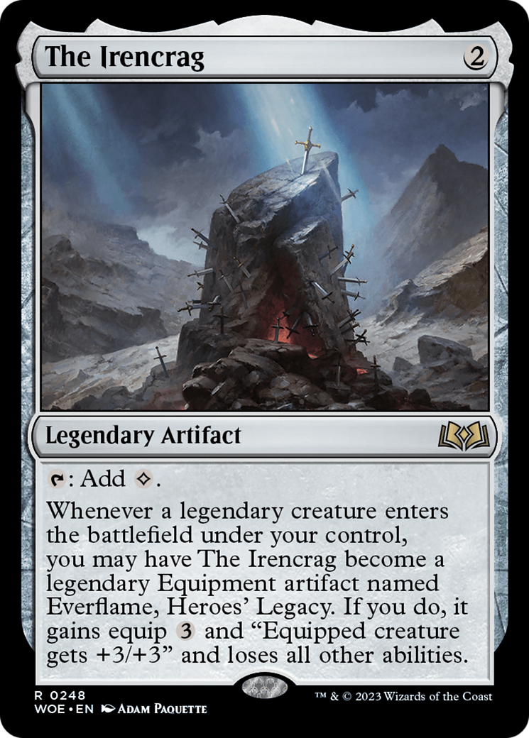 The Irencrag (WOE-248) [Wilds of Eldraine] Foil MTG Single Wizards of the Coast
