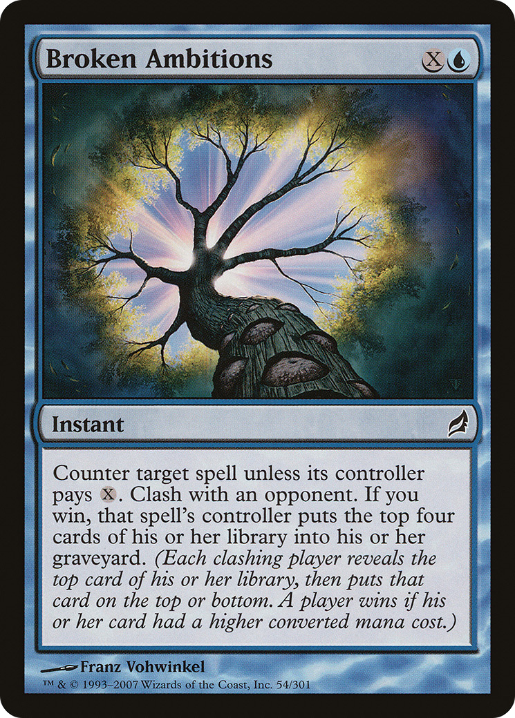 Broken Ambitions (LRW-054) [Lorwyn] Foil MTG Single Wizards of the Coast