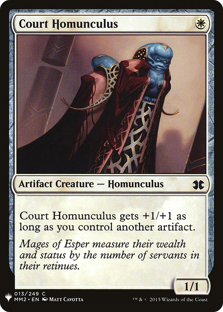 Court Homunculus (LIST-MM2-13) [Mystery Booster] The List MTG Single Wizards of the Coast