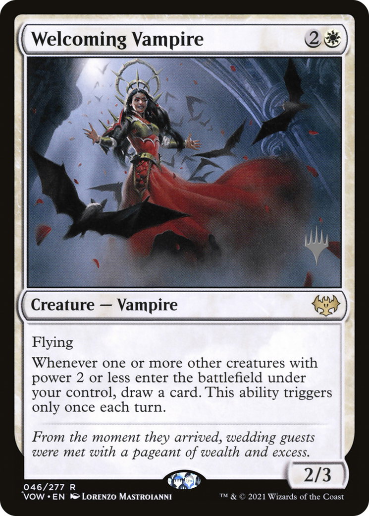 Welcoming Vampire (PPBRO-46P) [Innistrad: Crimson Vow Promos] MTG Single Wizards of the Coast