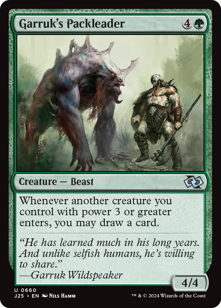 Garruk's Packleader (J25-660) [Foundations Jumpstart] MTG Single Wizards of the Coast