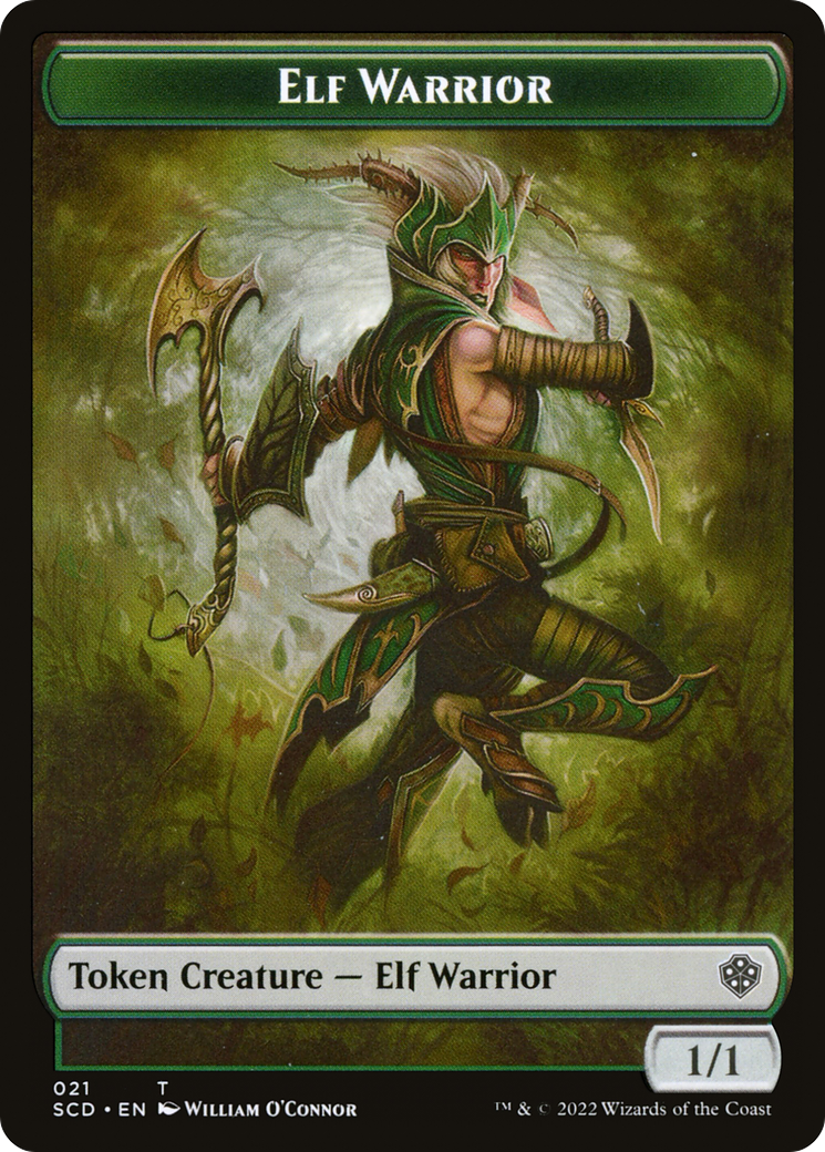 Elf Warrior (TSCD-021) [Tokens] Starter Commander Deck Tokens MTG Single Wizards of the Coast