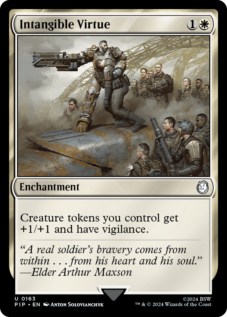 Intangible Virtue (PIP-163) [Fallout] MTG Single Wizards of the Coast
