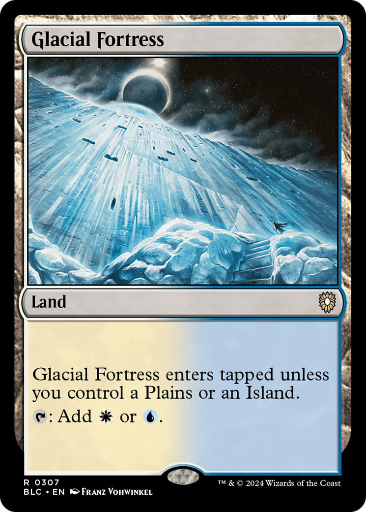 Glacial Fortress (BLC-307) [Bloomburrow Commander] MTG Single Wizards of the Coast