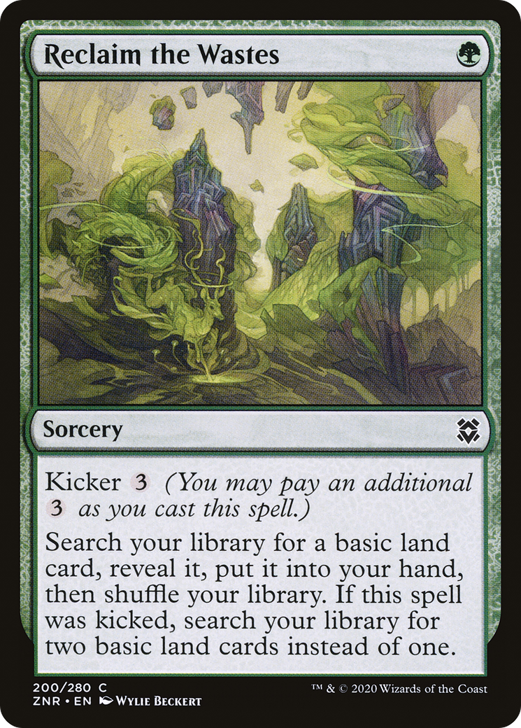 Reclaim the Wastes (ZNR-200) [Zendikar Rising] MTG Single Wizards of the Coast