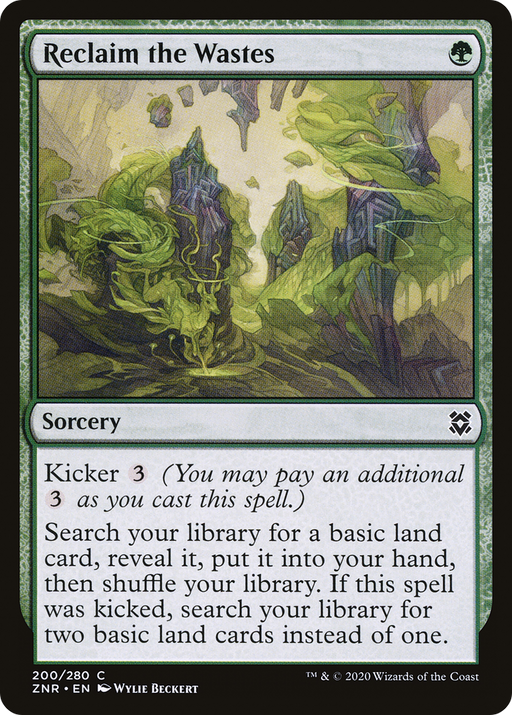 Reclaim the Wastes (ZNR-200) [Zendikar Rising] MTG Single Wizards of the Coast