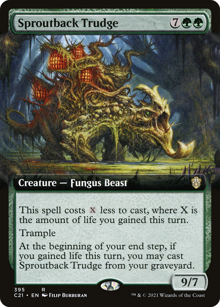 Sproutback Trudge (C21-395) [Commander 2021] (Extended Art) MTG Single Wizards of the Coast