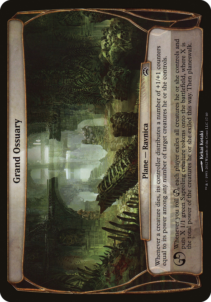 Grand Ossuary (Planechase 2012) (OVER-017) [Oversized] Planechase 2012 Planes MTG Single Wizards of the Coast