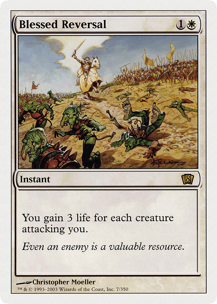 Blessed Reversal (8ED-007) [8th Edition] Foil MTG Single Wizards of the Coast