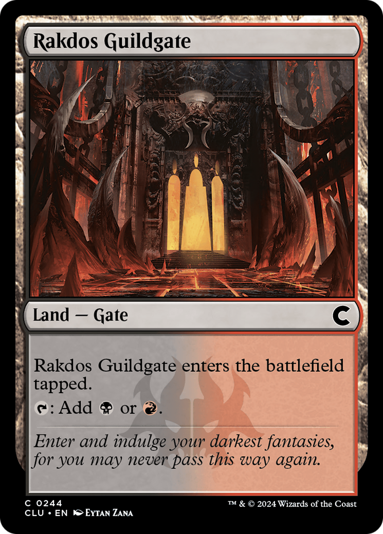 Rakdos Guildgate (CLU-244) [Ravnica: Clue Edition] MTG Single Wizards of the Coast
