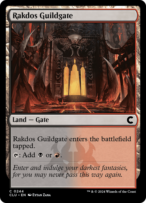 Rakdos Guildgate (CLU-244) [Ravnica: Clue Edition] MTG Single Wizards of the Coast