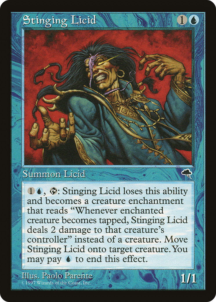 Stinging Licid (TMP-091) [Tempest] MTG Single Wizards of the Coast