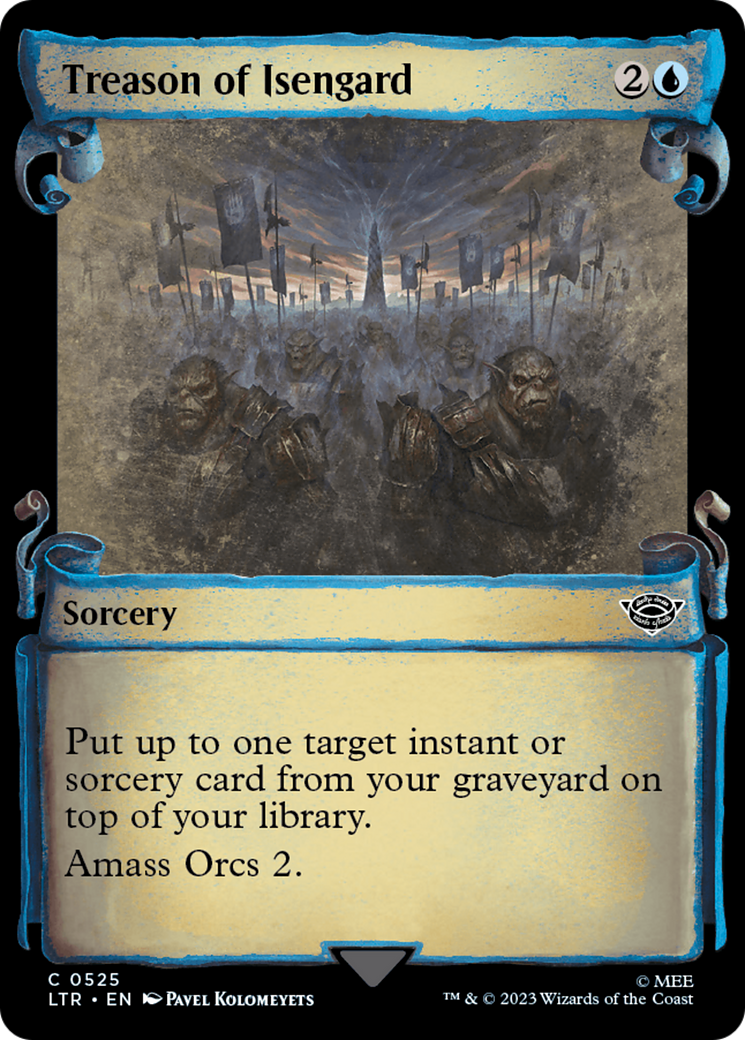 Treason of Isengard (Showcase Scrolls) (LTR-525) [The Lord of the Rings: Tales of Middle-earth] (Showcase) MTG Single Wizards of the Coast