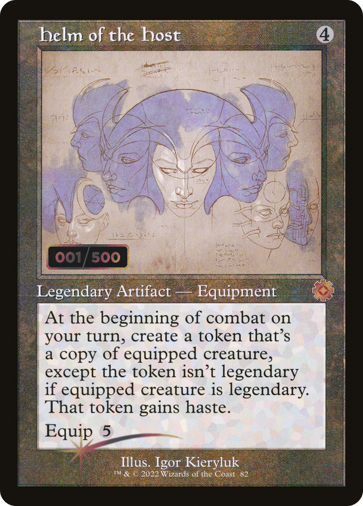 Helm of the Host (Schematic) (Serial Numbered) (BRR-082) [The Brothers' War Retro Artifacts] Foil MTG Single Wizards of the Coast