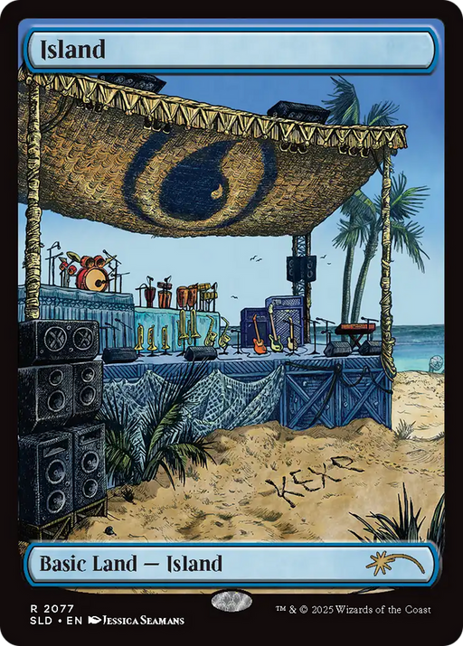 Island (SLD-2077) [Secret Lair] Drop MTG Single Wizards of the Coast