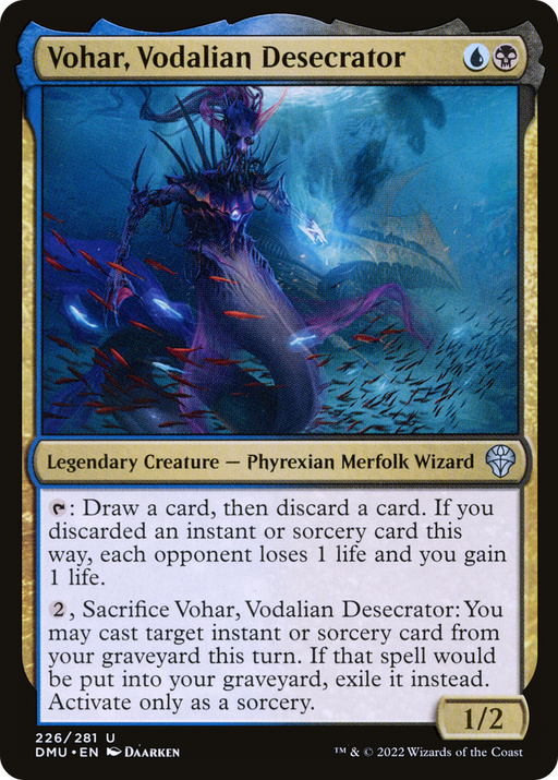 Vohar, Vodalian Desecrator (DMU-226) [Dominaria United] Foil MTG Single Wizards of the Coast