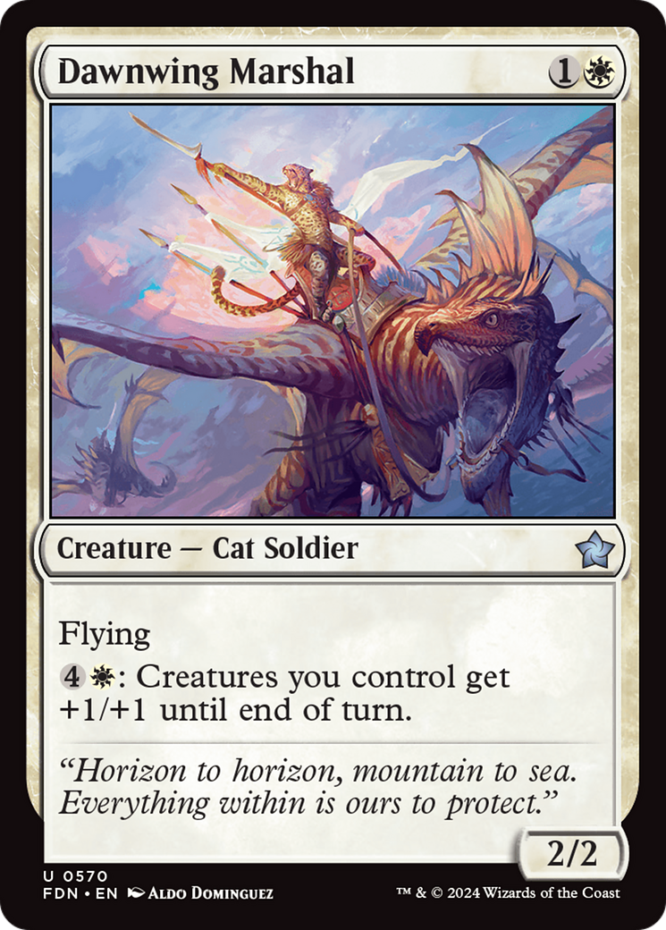 Dawnwing Marshal (FDN-570) [Foundations] MTG Single Wizards of the Coast