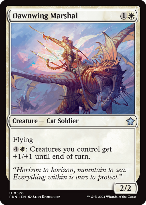 Dawnwing Marshal (FDN-570) [Foundations] MTG Single Wizards of the Coast