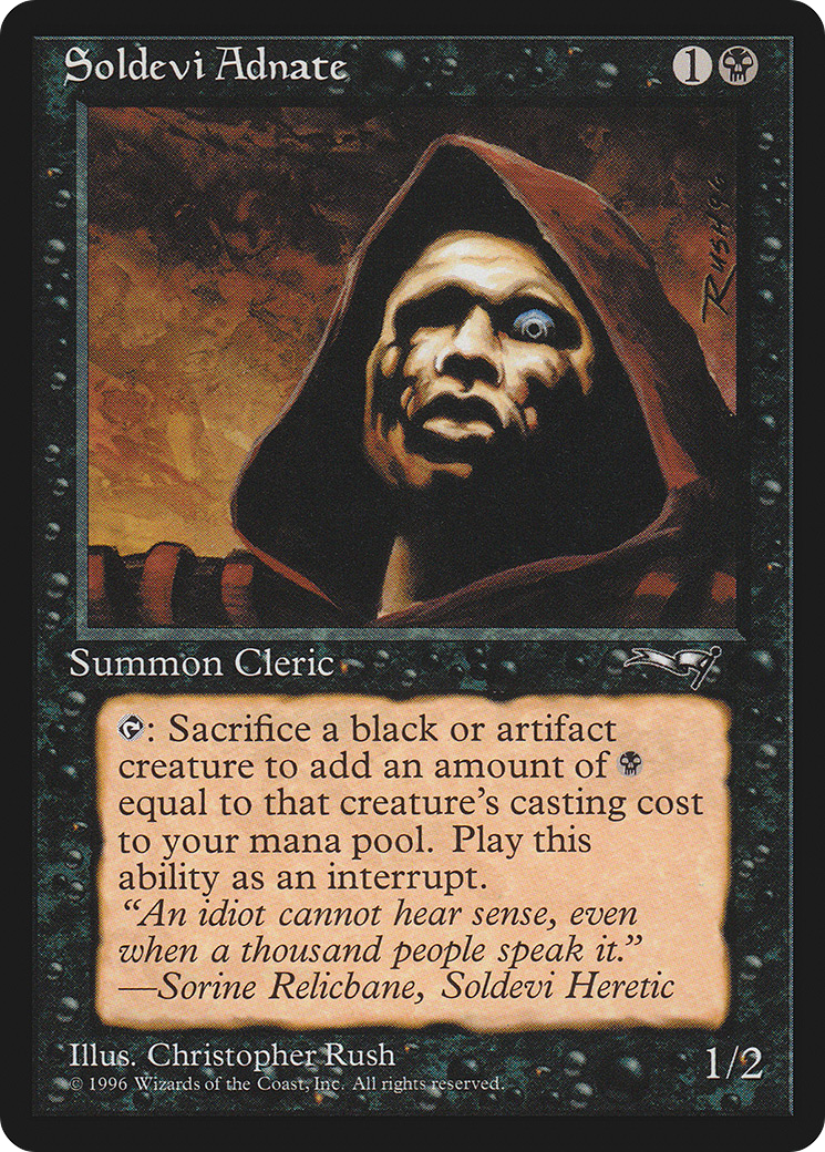 Soldevi Adnate (ALL-60B) [Alliances] MTG Single Wizards of the Coast