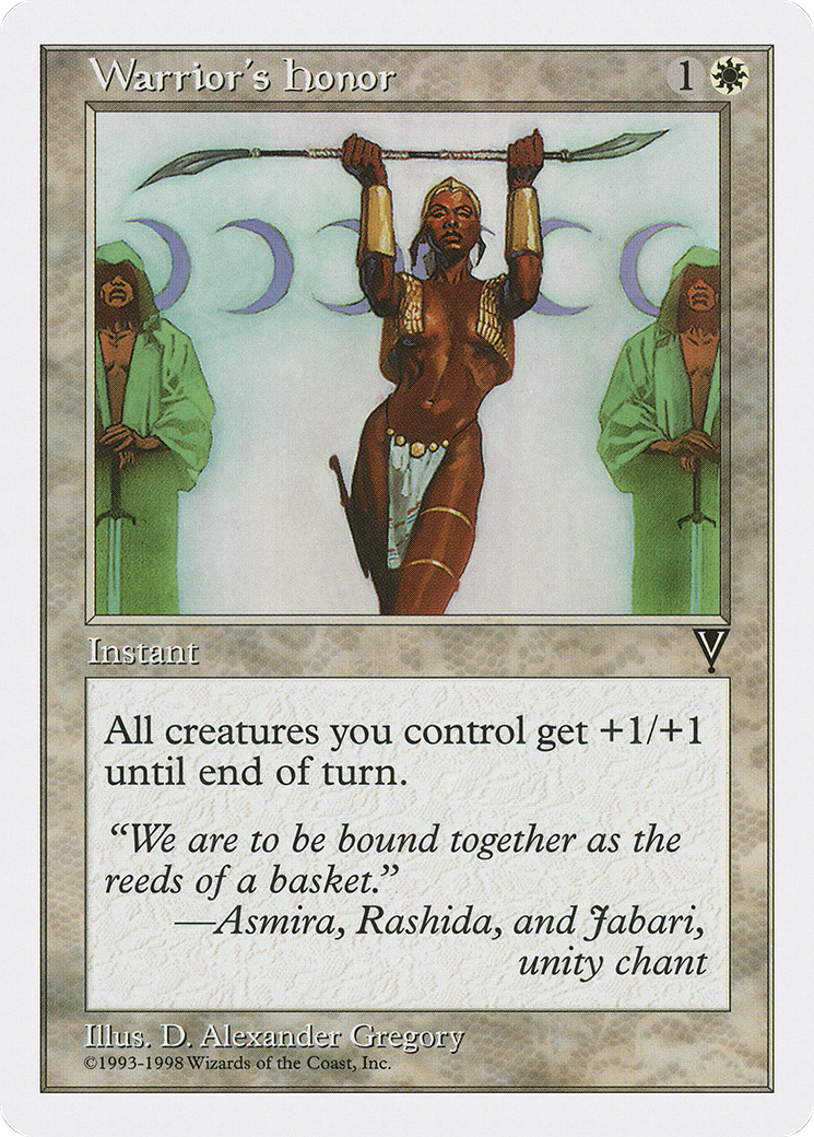 Warrior's Honor (ATH-082) [Anthologies] MTG Single Wizards of the Coast