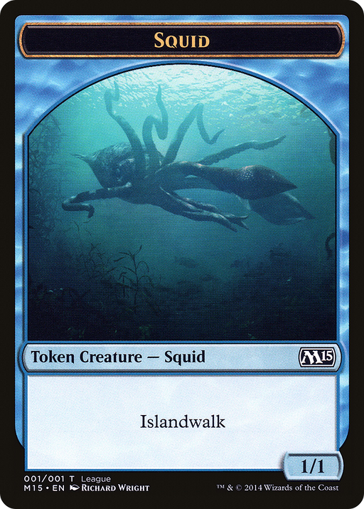 Squid Token (LEP-001) [Tokens] League Tokens 2014 MTG Single Wizards of the Coast