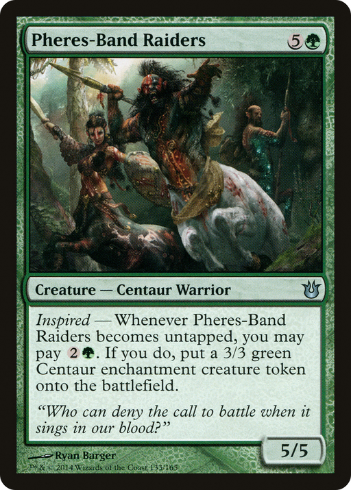 Pheres-Band Raiders (BNG-133) [Born of the Gods] MTG Single Wizards of the Coast