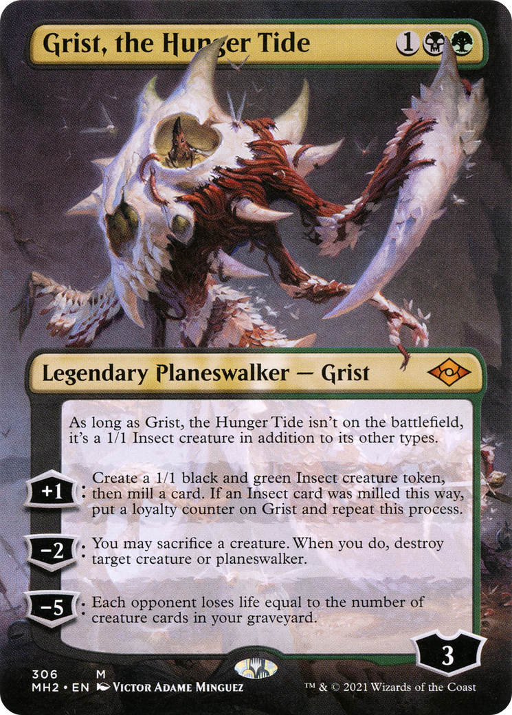 Grist, the Hunger Tide (MH2-306) [Modern Horizons 2] (Borderless) MTG Single Modern Horizons 2