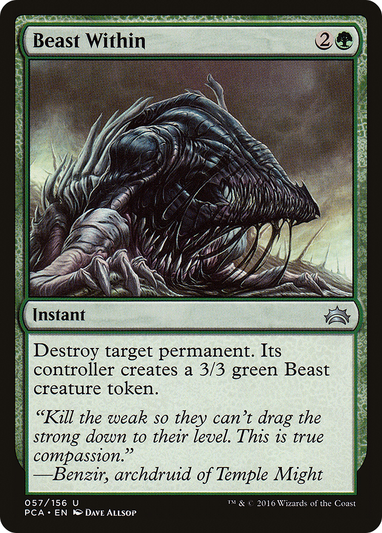 Beast Within (PCA-057) [Misc] Planechase Anthology MTG Single Wizards of the Coast