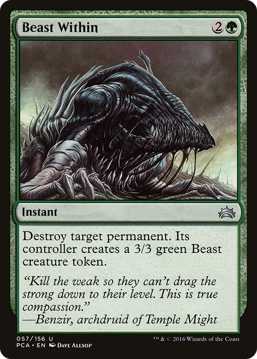 Beast Within (PCA-057) [Misc] Planechase Anthology MTG Single Wizards of the Coast