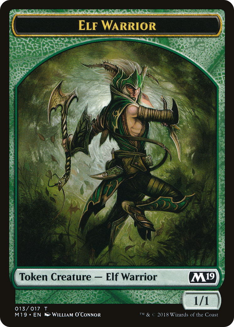 Elf Warrior Token (M19-013) [Tokens] Core Set 2019 Tokens MTG Single Wizards of the Coast