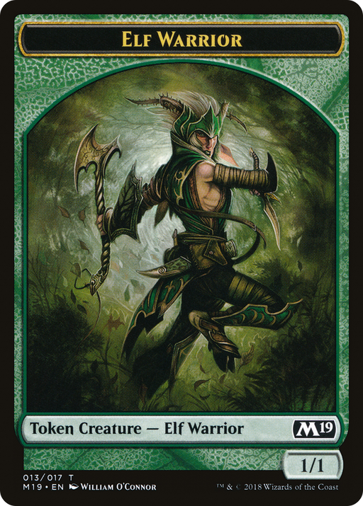 Elf Warrior Token (M19-013) [Tokens] Core Set 2019 Tokens MTG Single Wizards of the Coast