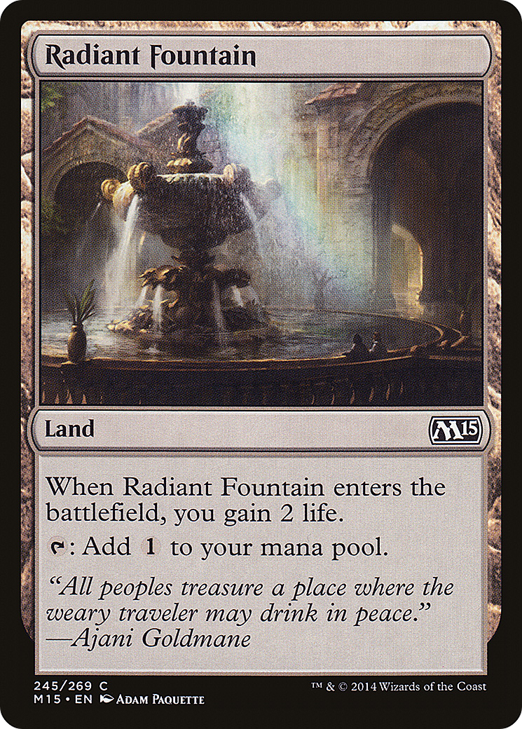 Radiant Fountain (M15-245) [Magic 2015] Foil MTG Single Wizards of the Coast
