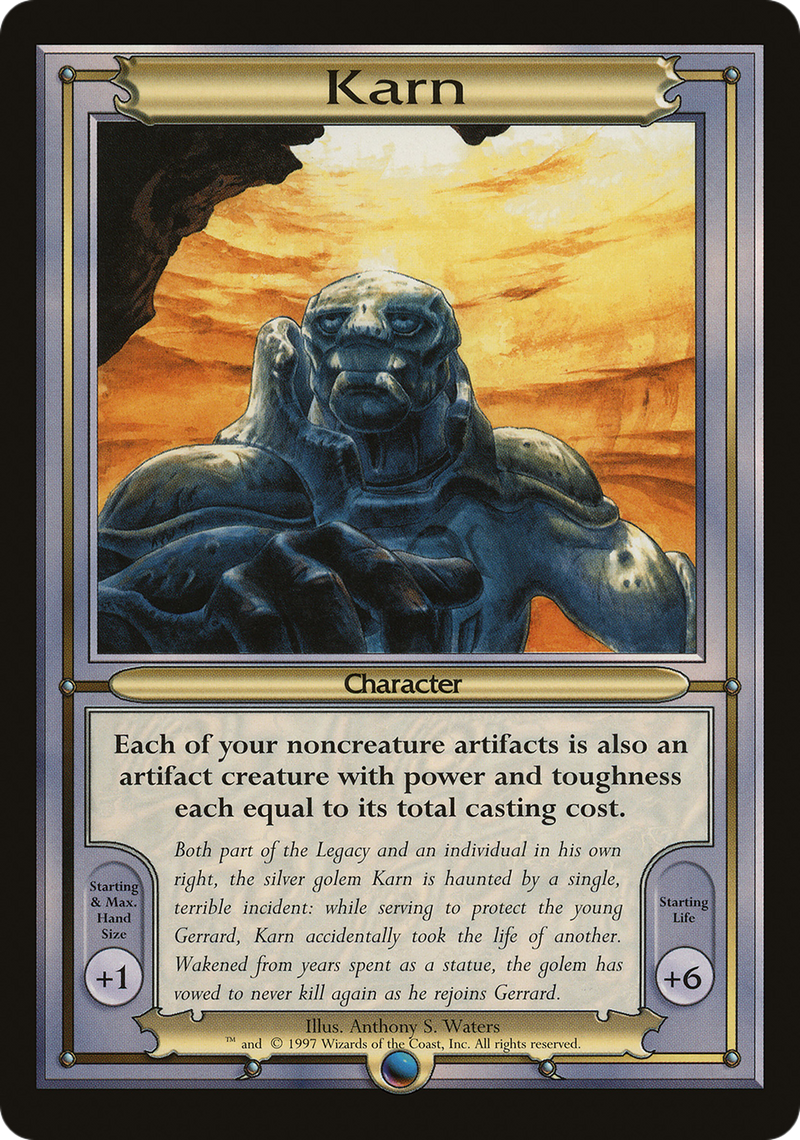 Karn (Oversize) (VNG-) [Oversized] Vanguard Series MTG Single Wizards of the Coast