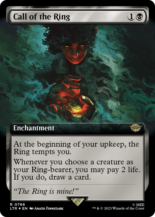 Call of the Ring (Surge Foil) (LTR-766) [The Lord of the Rings: Tales of Middle-earth] (Extended Art) Foil MTG Single Wizards of the Coast