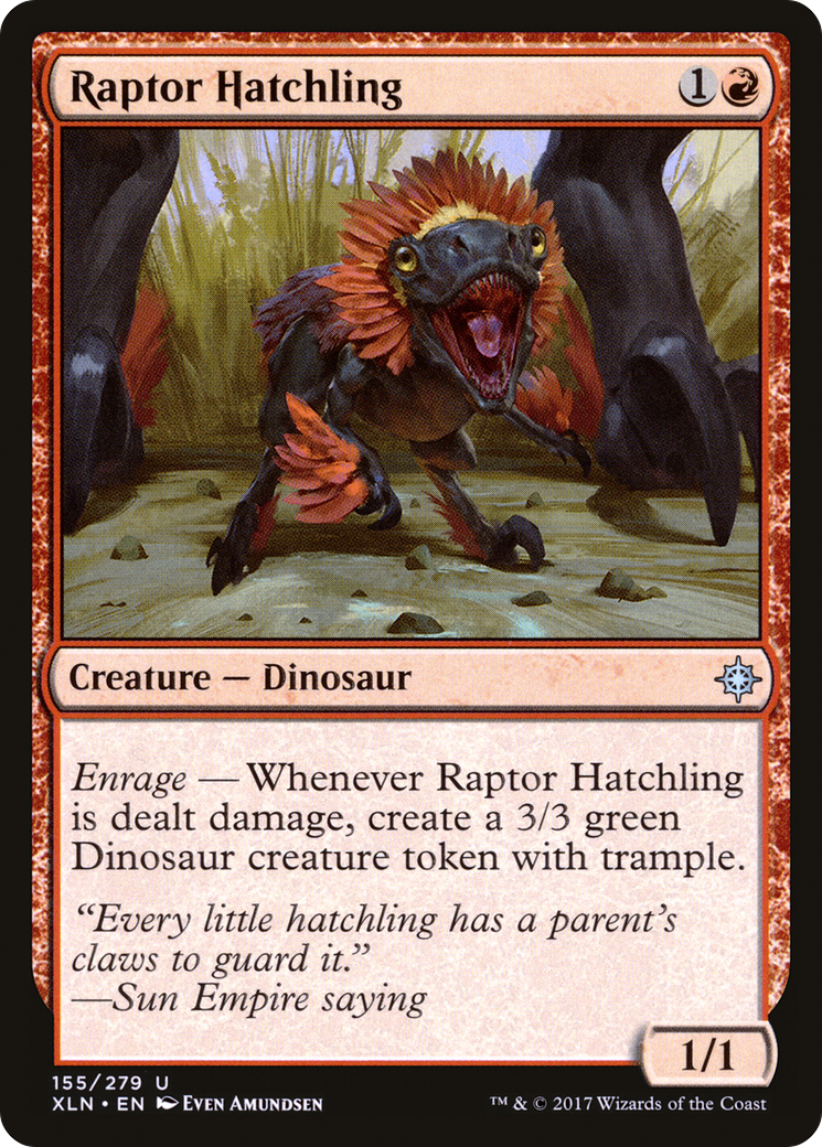 Raptor Hatchling (XLN-155) [Ixalan] Foil MTG Single Wizards of the Coast
