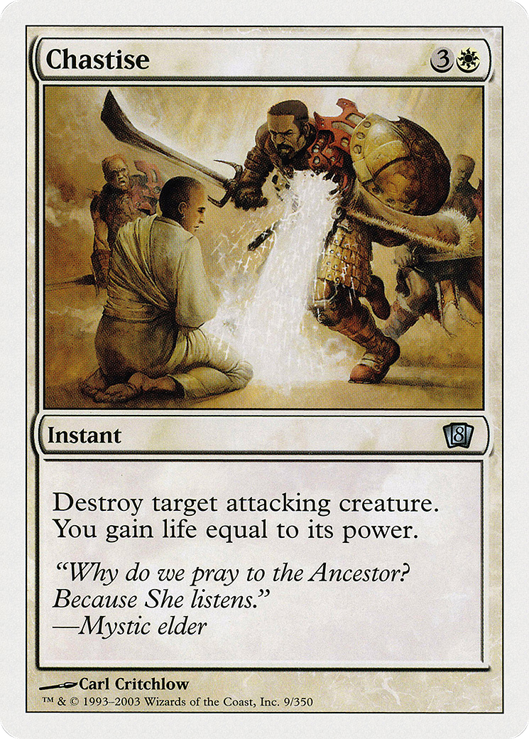 Chastise (8ED-009) [8th Edition] MTG Single Wizards of the Coast