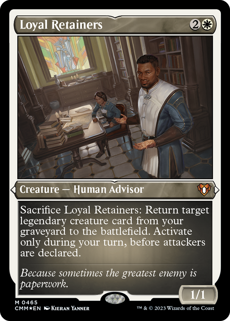Loyal Retainers (CMM-465) [Commander Masters] Etched Foil MTG Single Wizards of the Coast